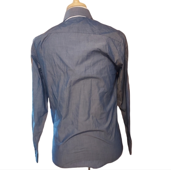 Cedar Wood State 15" 38cm Button Down Shirt Long Sleeve Blue Regular Fit… - Picture 3 of 3